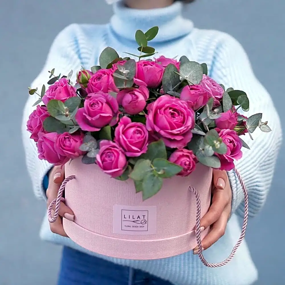 Цветы в коробке Спрей