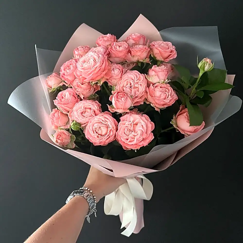 Lovely Bouquet of spray peony roses Bombastic