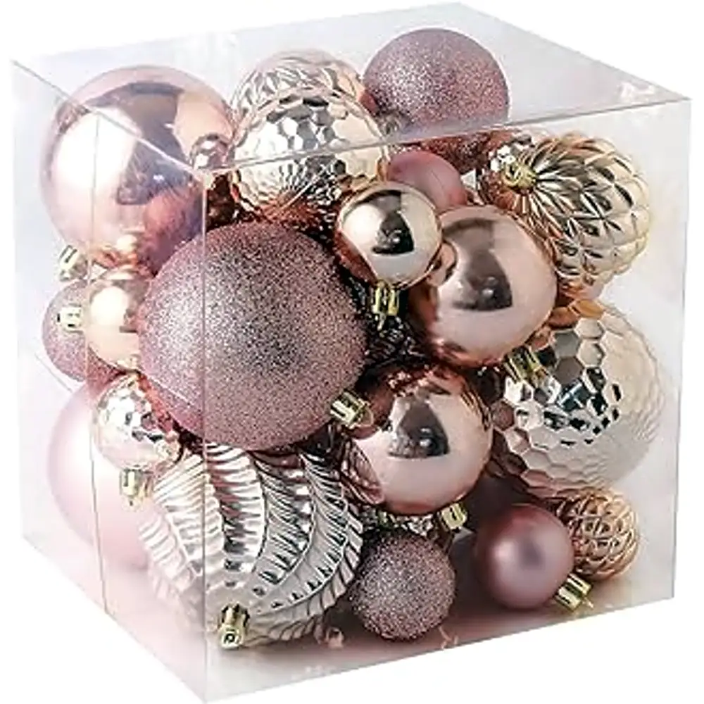 Christmas Baubles, 36Pcs 4CM Xmas Tree Christmas Decorations,