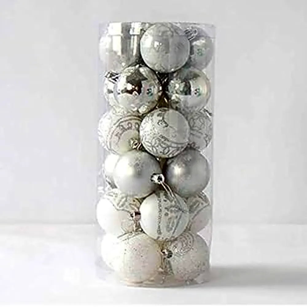 24pcs/lot 6cm Hand-painted Colorful Christmas