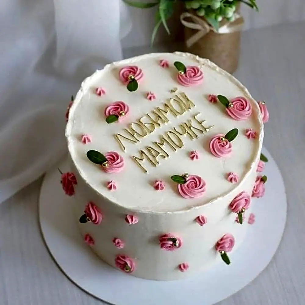 Floral design cake