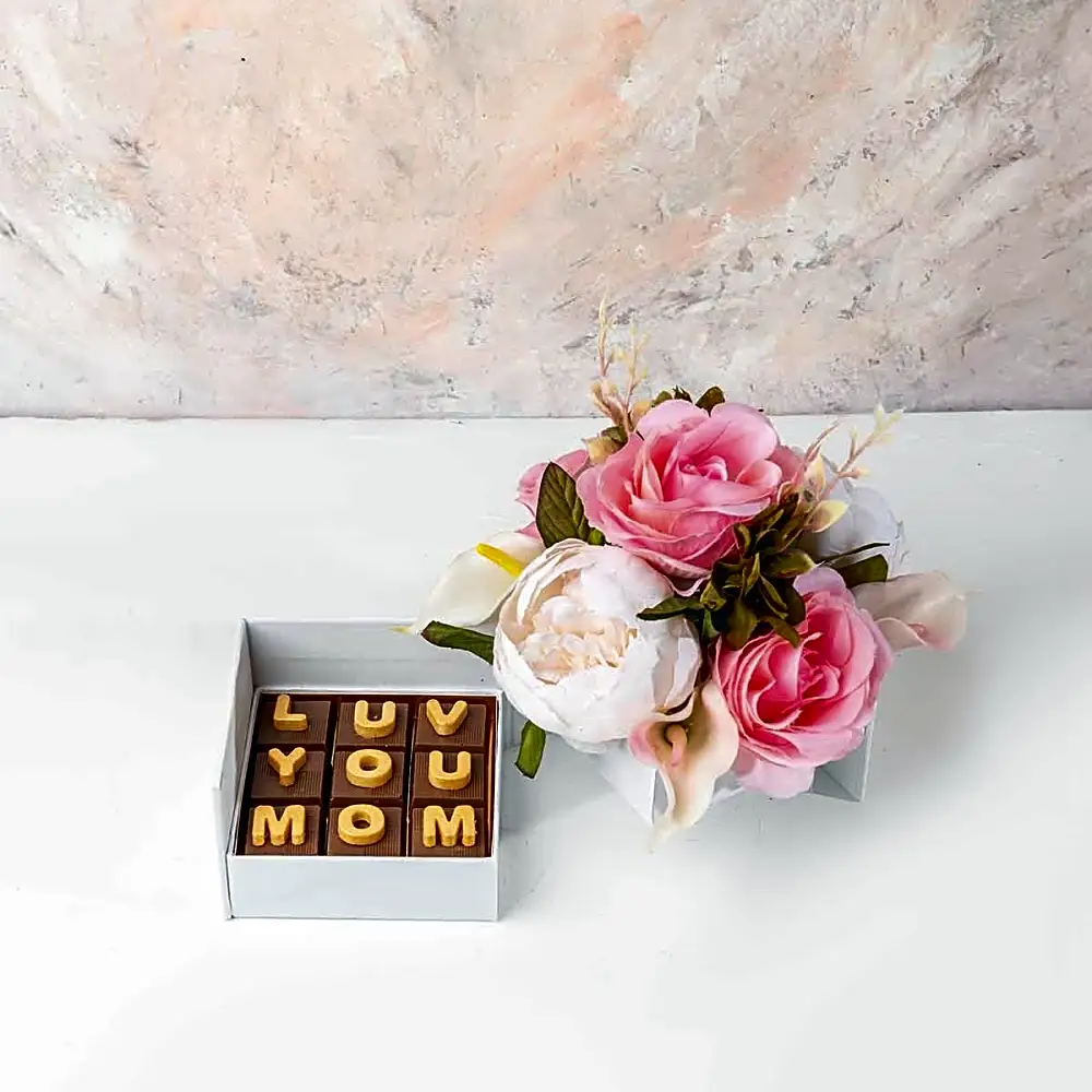 Faux Flowers and Chocolates Combo by NJD