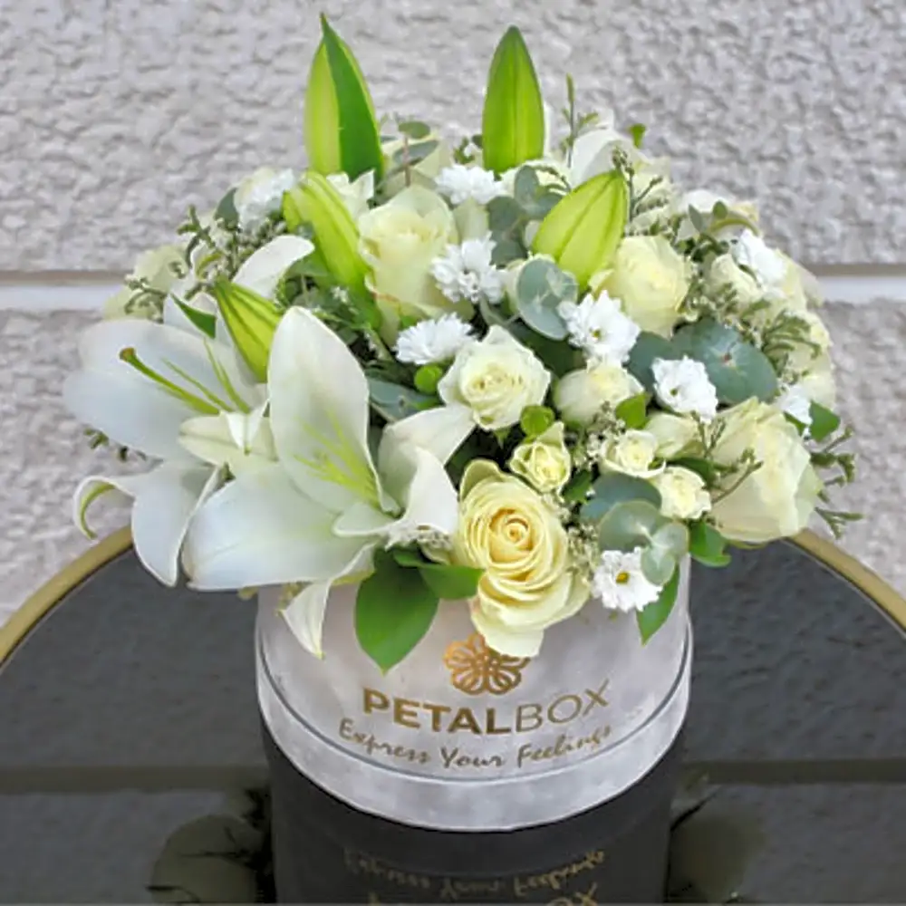 Happiness White Flowers