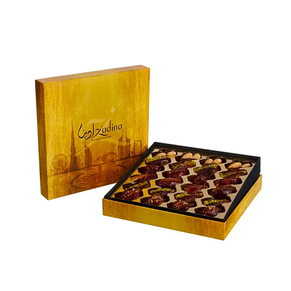 Dubai Skyline Gift Box with Assorted Stuffed Dates 380g