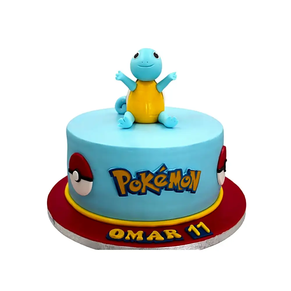 Squirtle Pokemon Cake