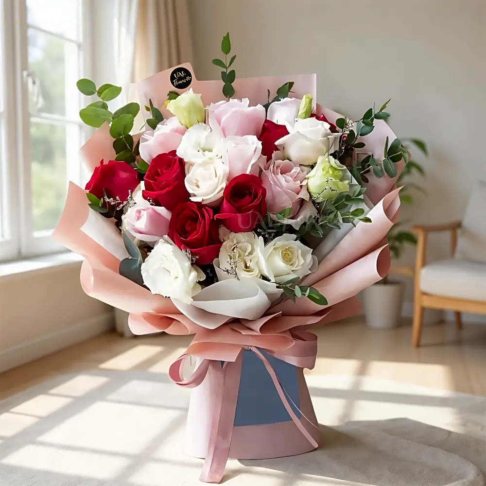 Vibrant Pink Baby Rose Bouquetfresh flowers