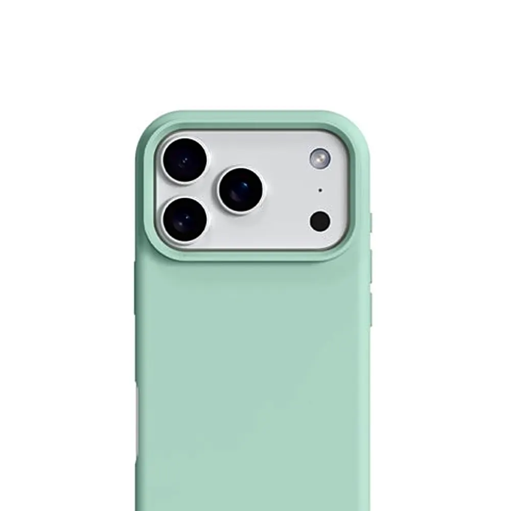 Zubitech Case for IPhone 17 Pro Max Soft Liquid Silicone Gel Case Full Body Shockproof Protection Matte Finish Cover Soft Microfiber Lining Cushion Slim Back Case for iPhone 17 Pro Max (Mint Green)