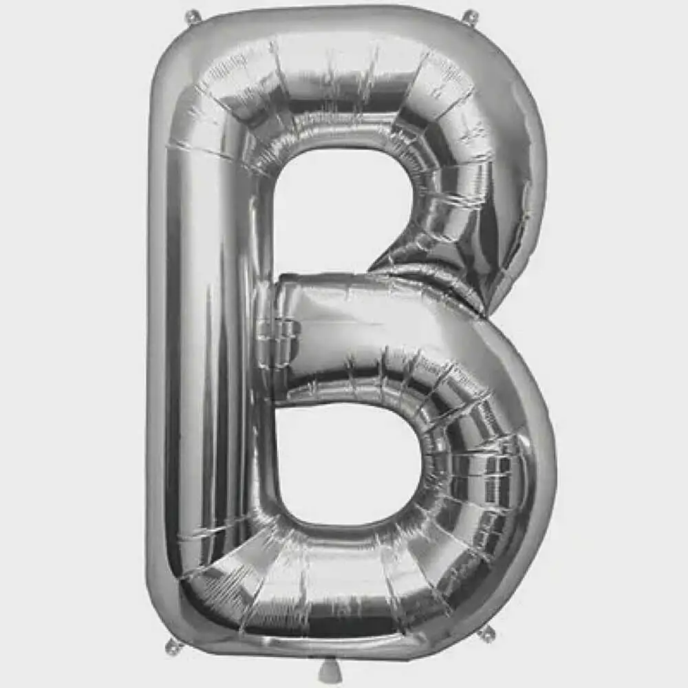 Letter B Silver Foil Balloon - 5332