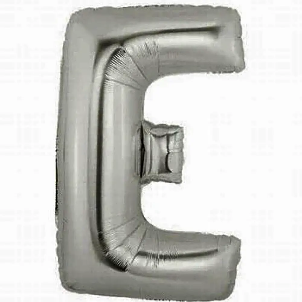 Letter E Silver Foil Balloon -5326