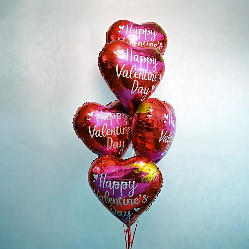 5 Valentine s Day Foil Balloons - 5683