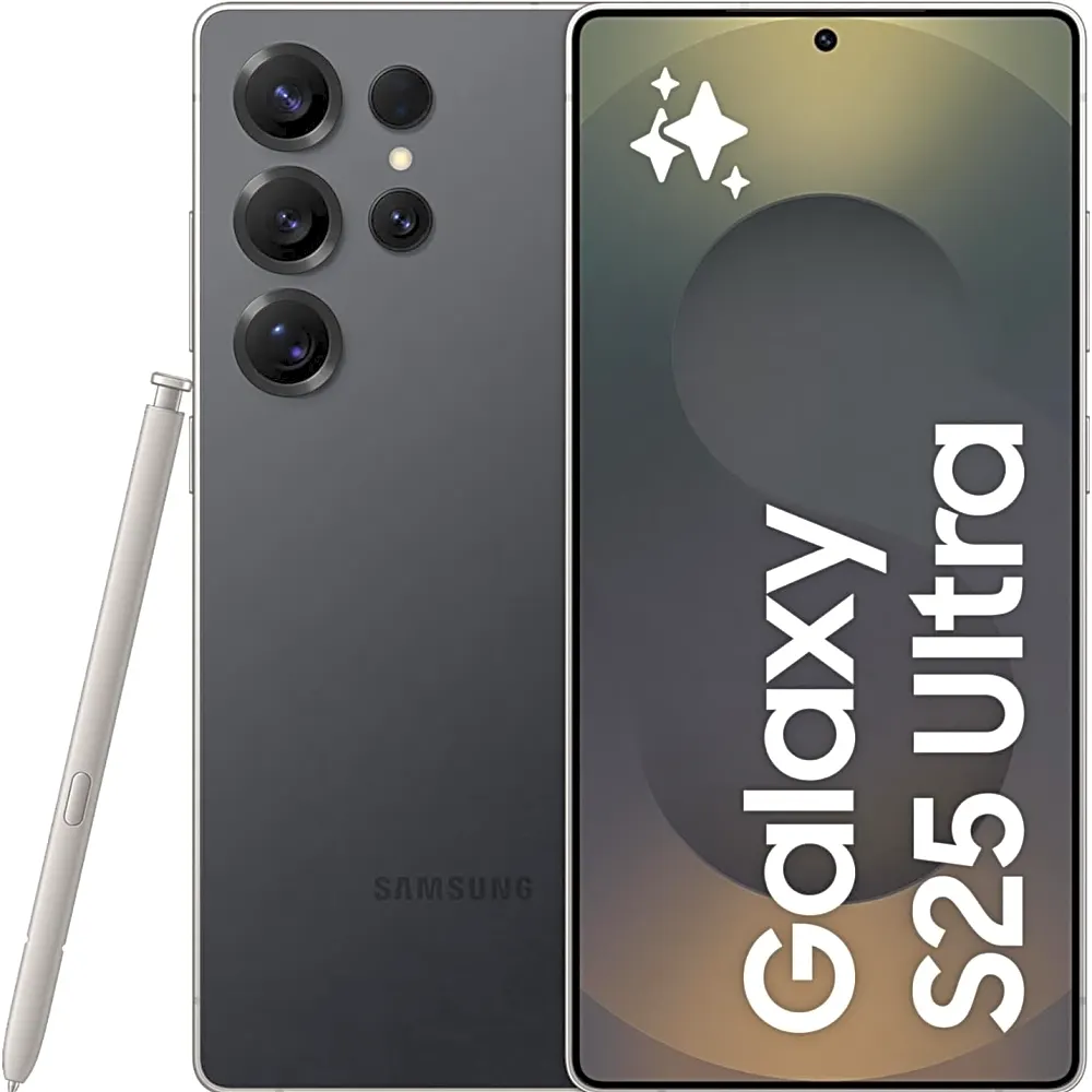 Samsung Galaxy S25 Ultra AI Phone, 512GB Storage, 12GB RAM, Titanium Black, Android Smartphone, 200MP Camera, S Pen, Long Battery Life (UAE Version)