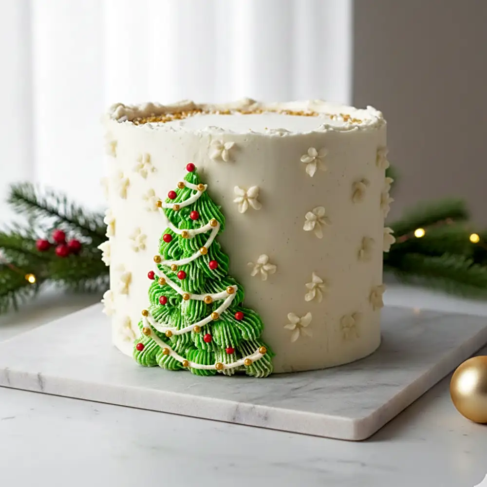 Frosted Christmas Tree Delight