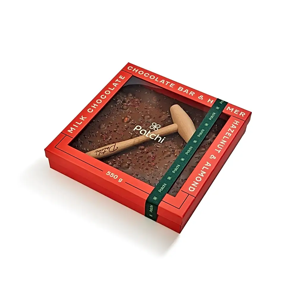 Box of 550g Chocolate Bar & Hammer