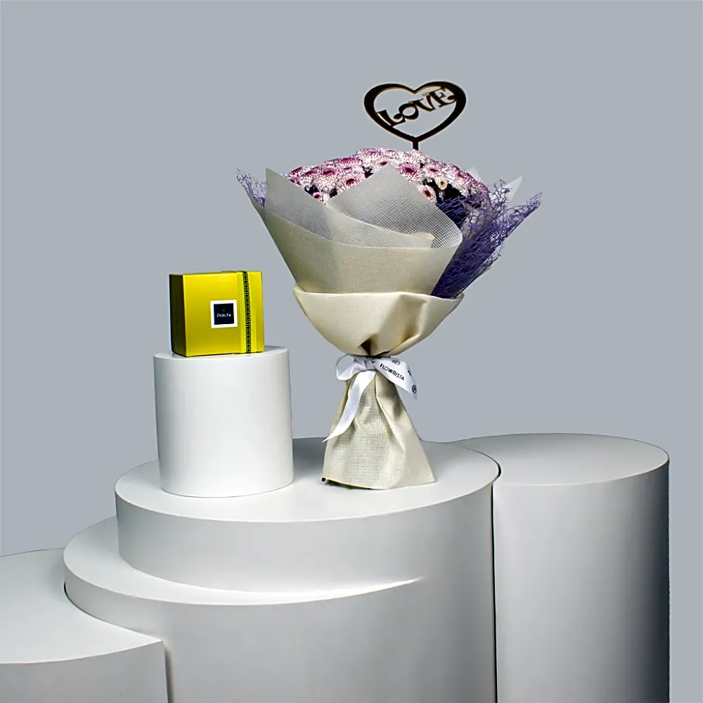 Patchi Chocolate Box 500g & Lollipop Flowers