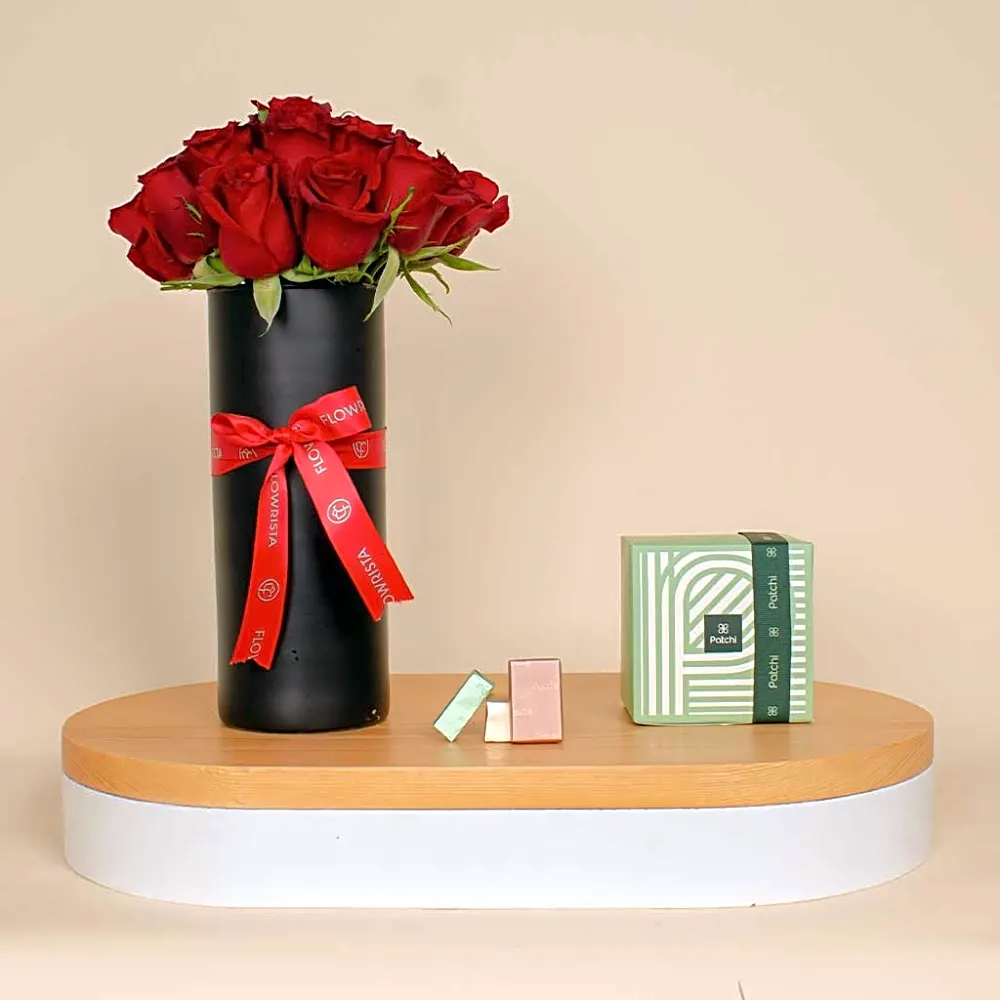 Patchi Chocolate and Love Vase