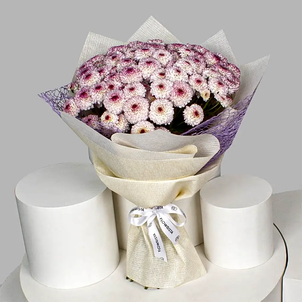 Lollipop Chrysanthemum Hand Bouquet - Natural Beauty Gift
