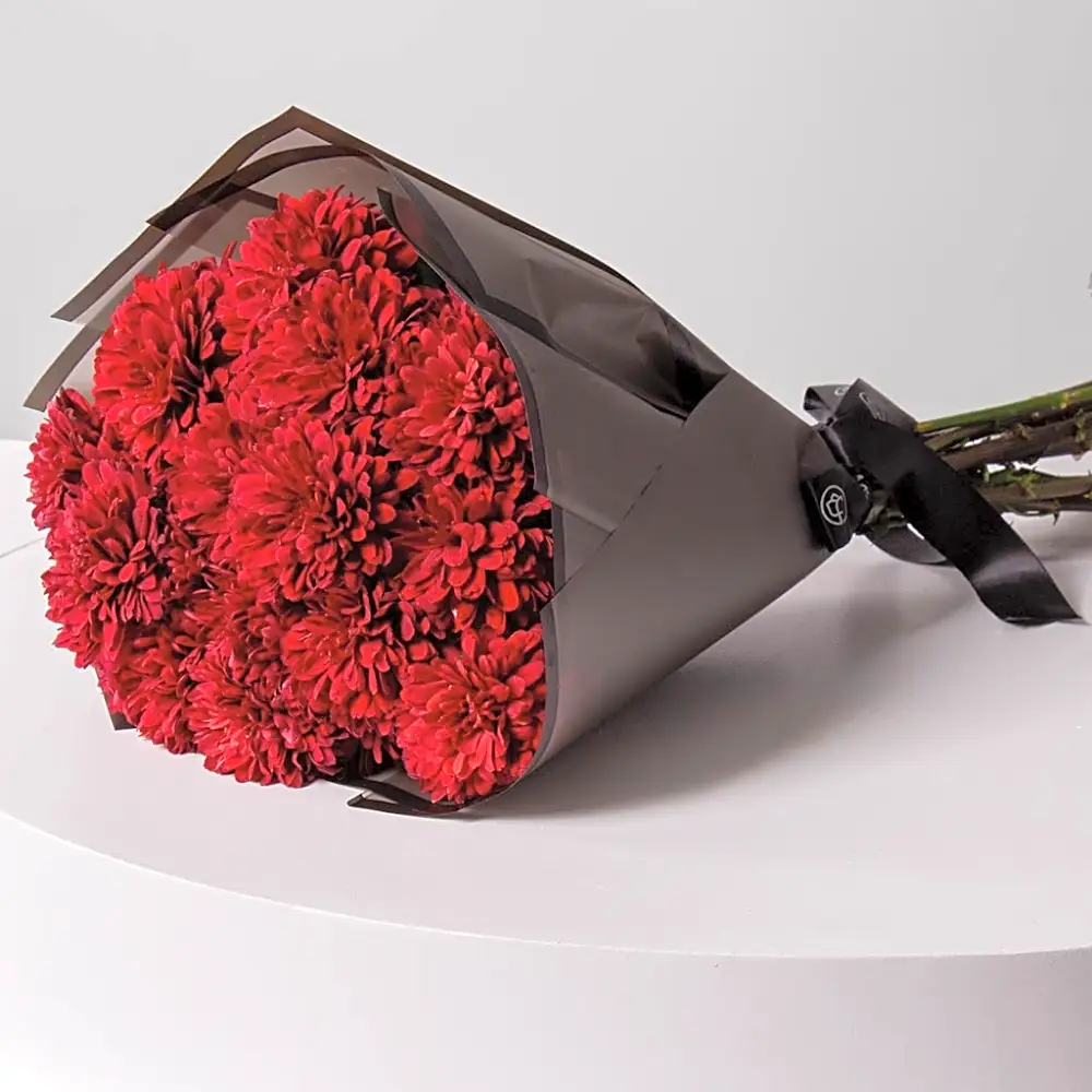 Red Chrysanthemum Bouquet - Forever With You