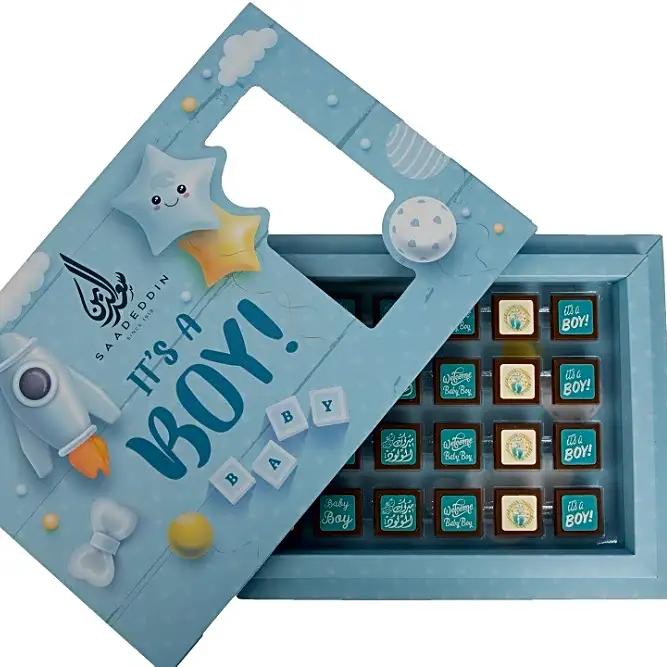 Newborn Baby Boy Chocolate Box
