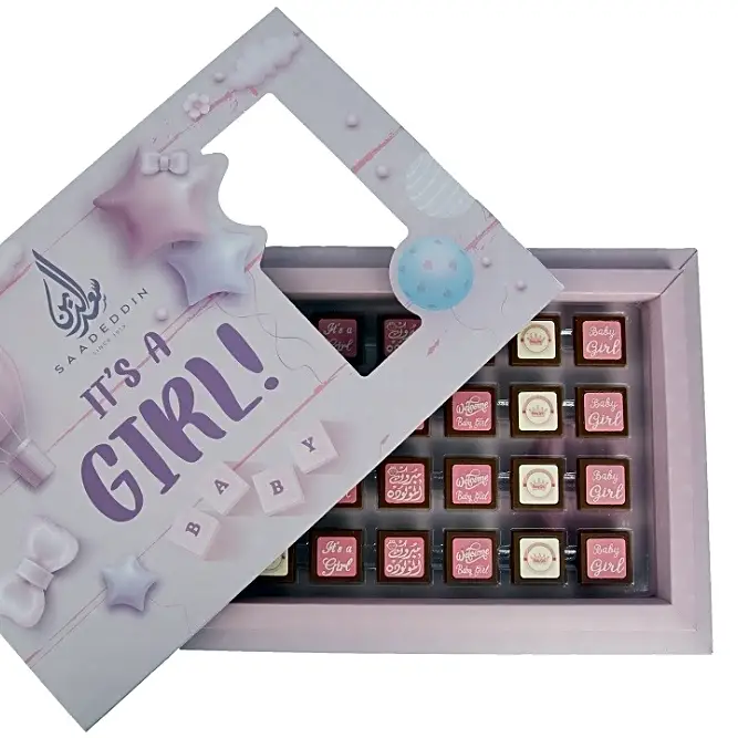 Newborn Baby Girl Chocolate Box