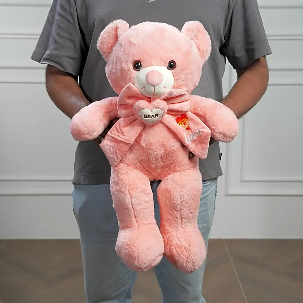 Soft Pink Love Bow Teddy Bear 7485