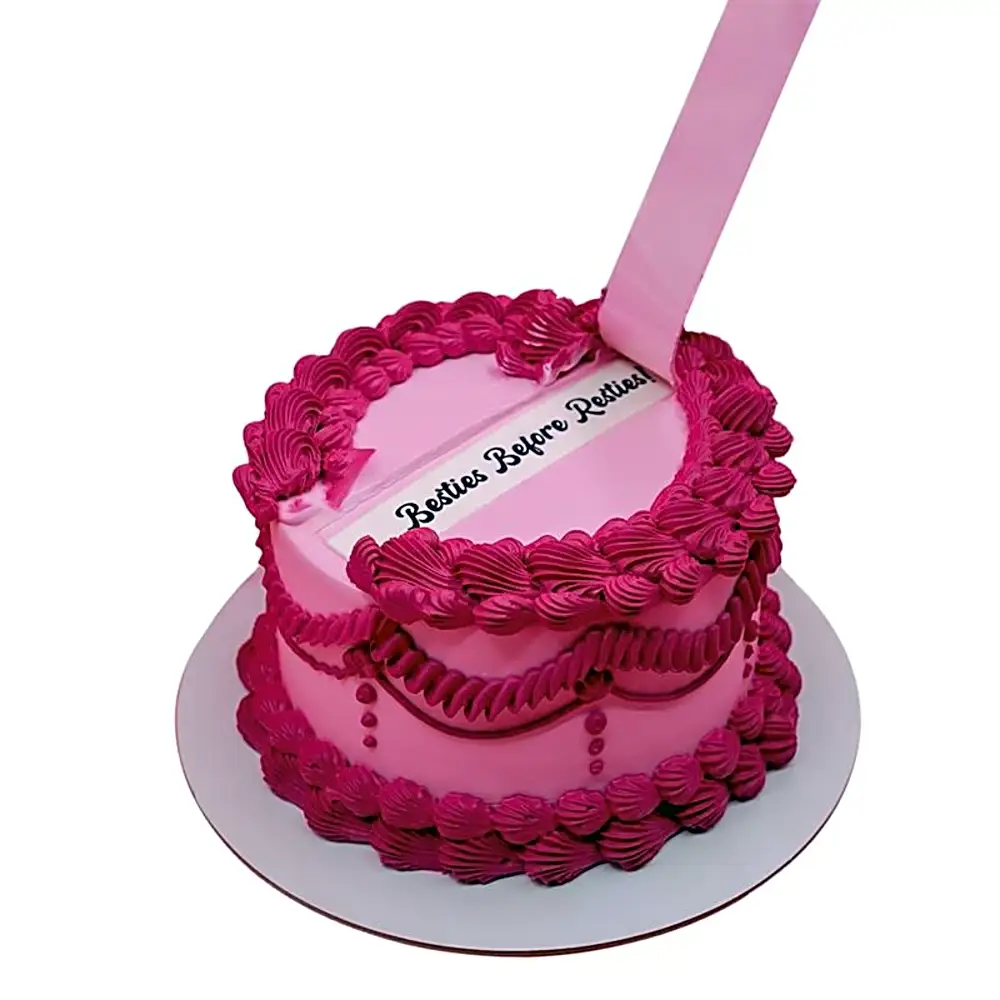 Besties Peel Off Cake(Message – Besties before Resties! )