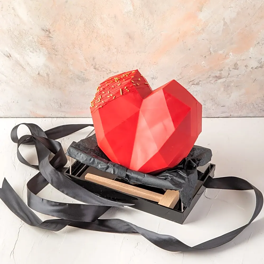 Artisan Geometric Heart Smash Chocolate Gift