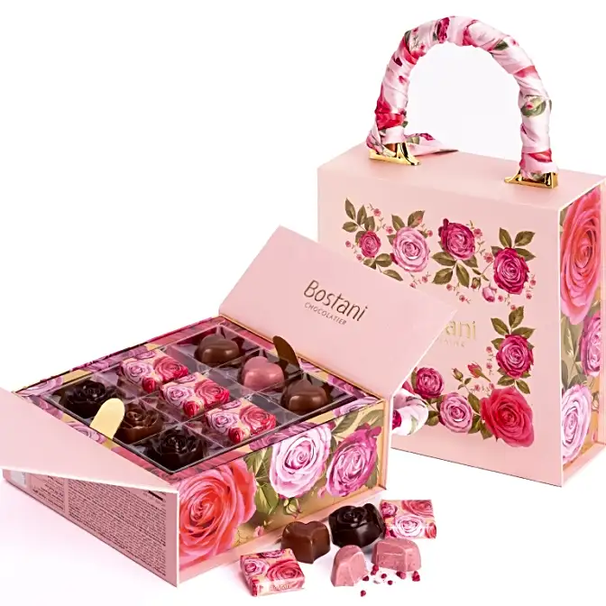 Large Rose Bag Chocolate Box