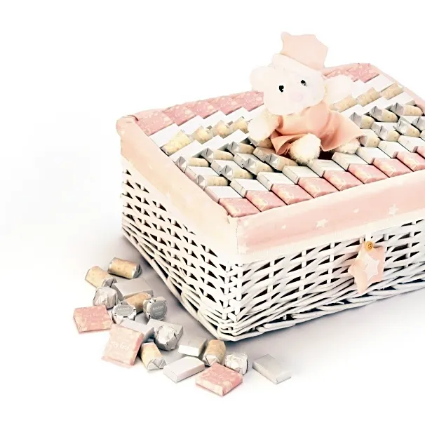Welcome My Girl Baby Rectangular Basket 1260g