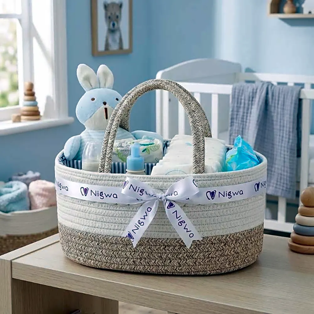 Little Story – Cotton Rope Diaper Caddy