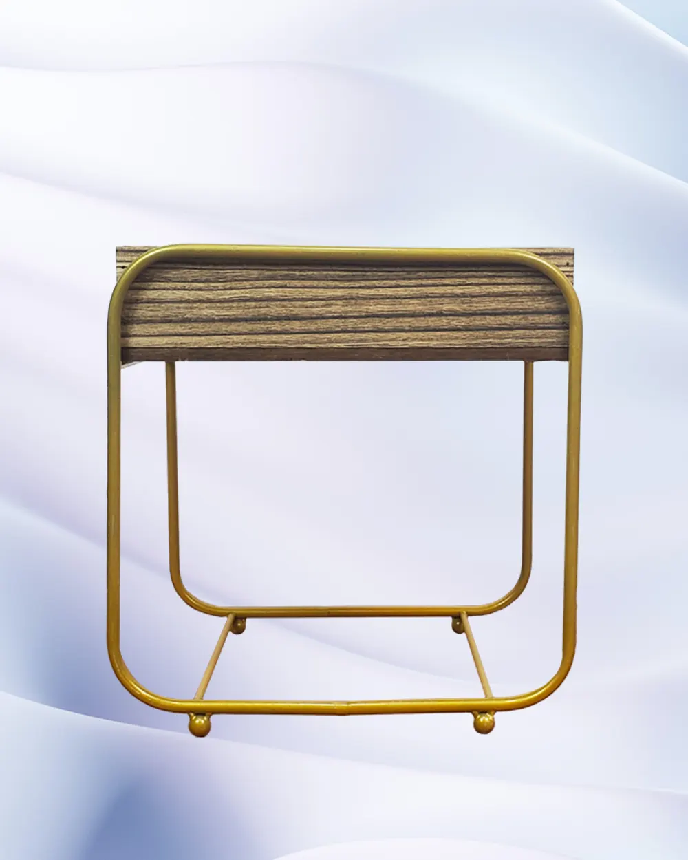 Wooden simple Open box - With steel base