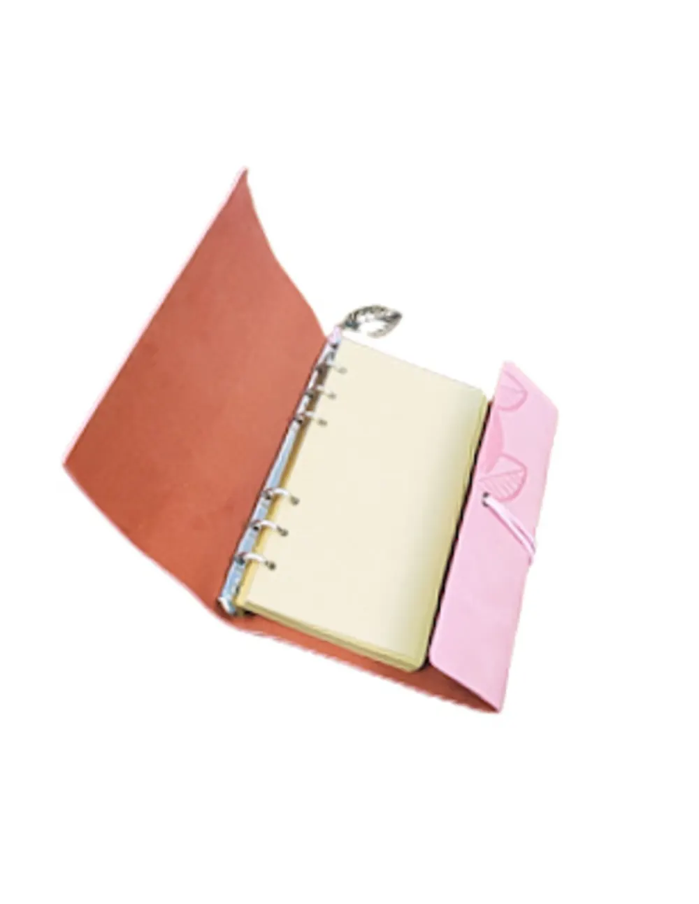 Unique Leather Pink Notebook