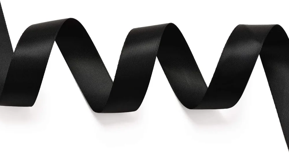 black gift ribbons