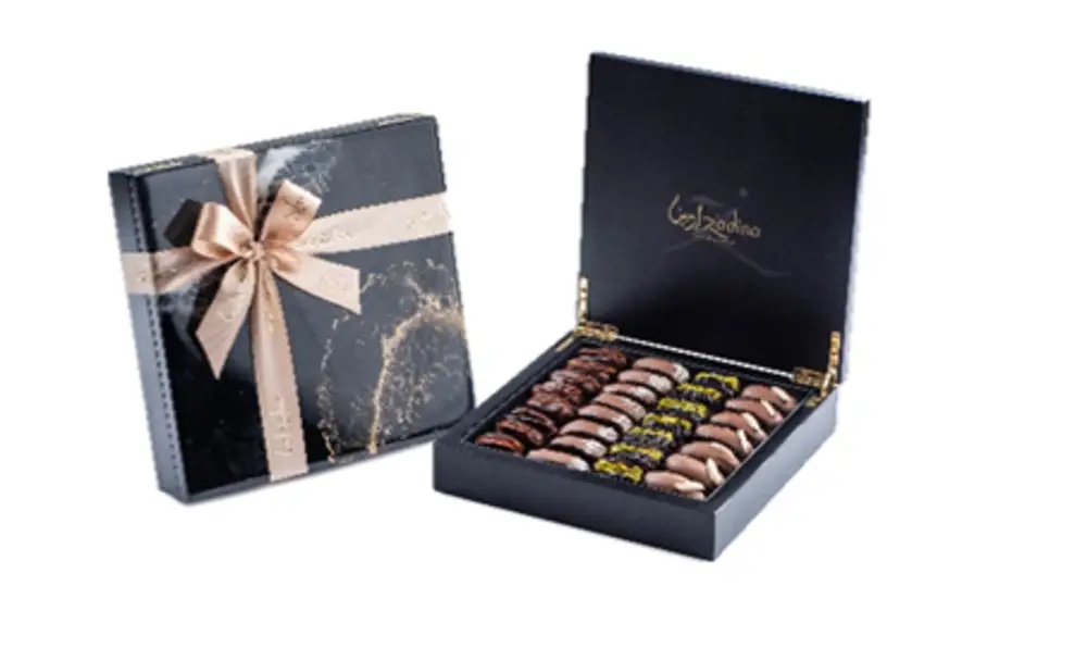 Resin LARGE Wooden Box Desert Art Black