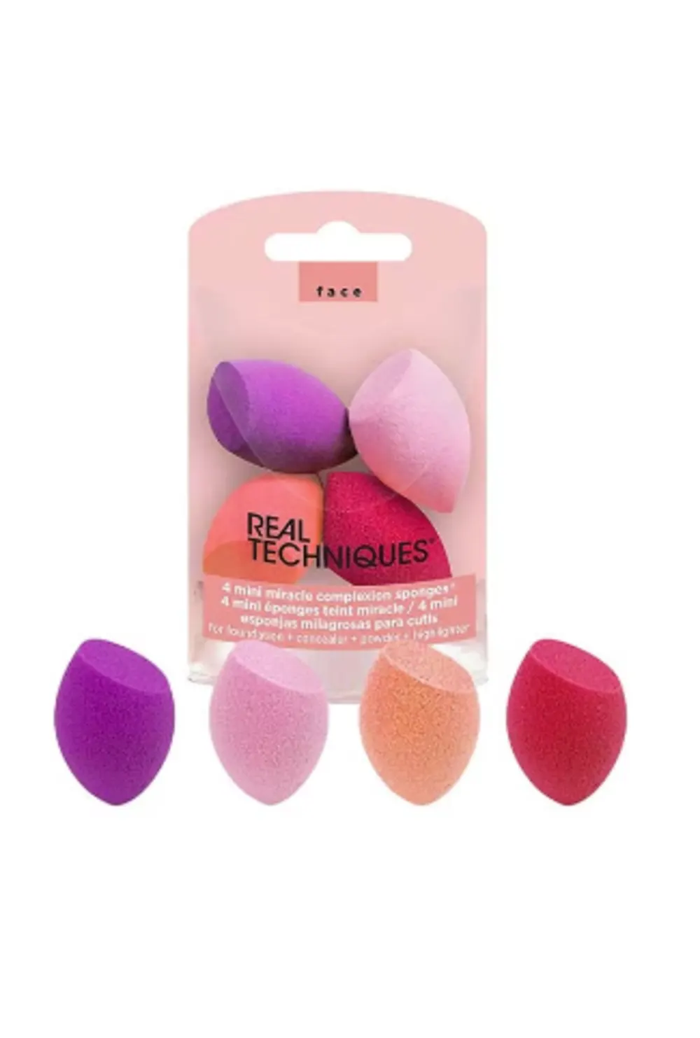 4-Piece Mini Miracle Complexion Sponge Set Multicolour