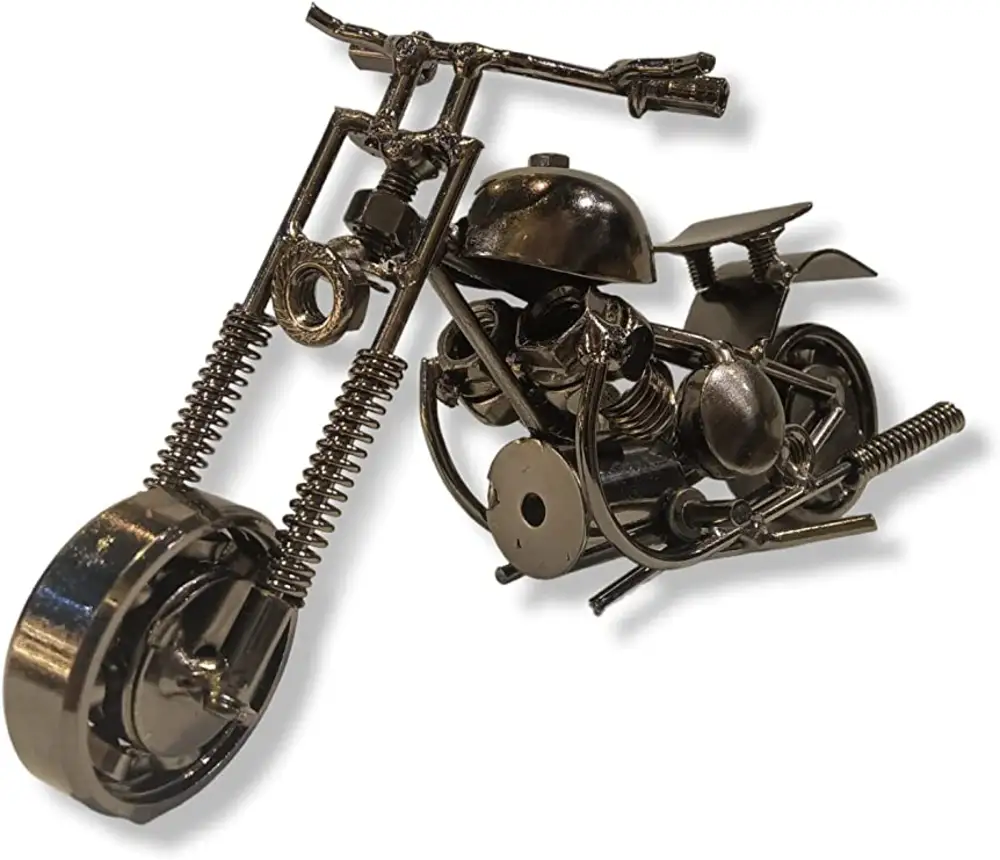 Metal vintage iron motorcycle model