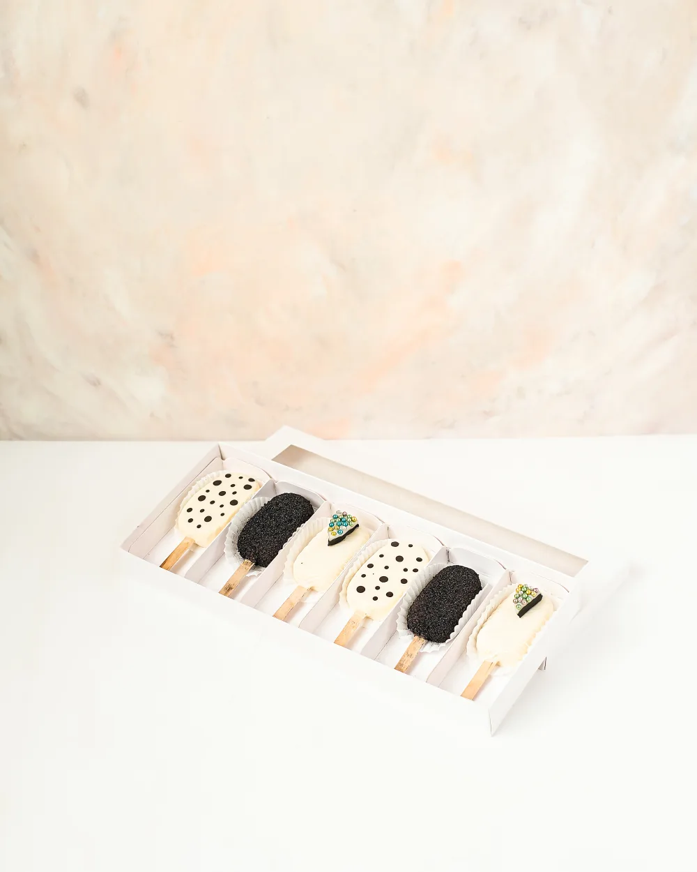 Vanilla and Chocolate Cakesicles by NJD