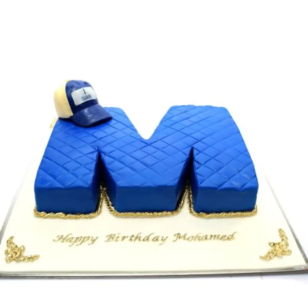 Letter M Shaped Cake