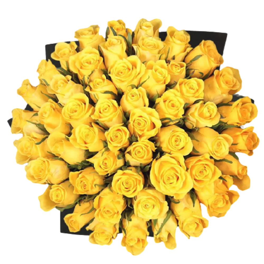 BOUQUET YELLOW ROSES