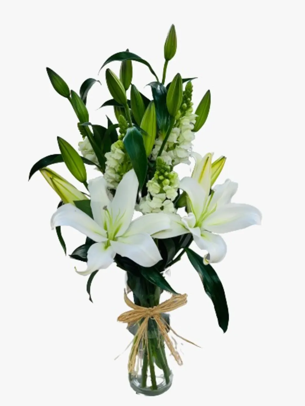 A vase of roses at night