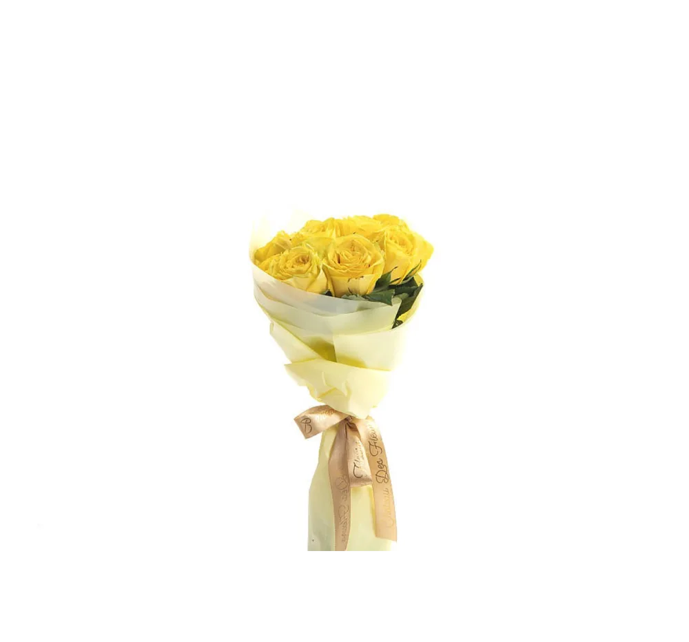 Hand Bouquet Yellow Rose.