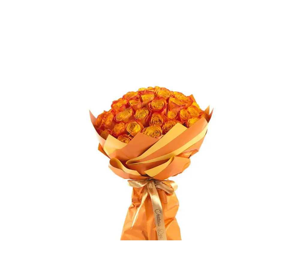 Orange flower bouquet.