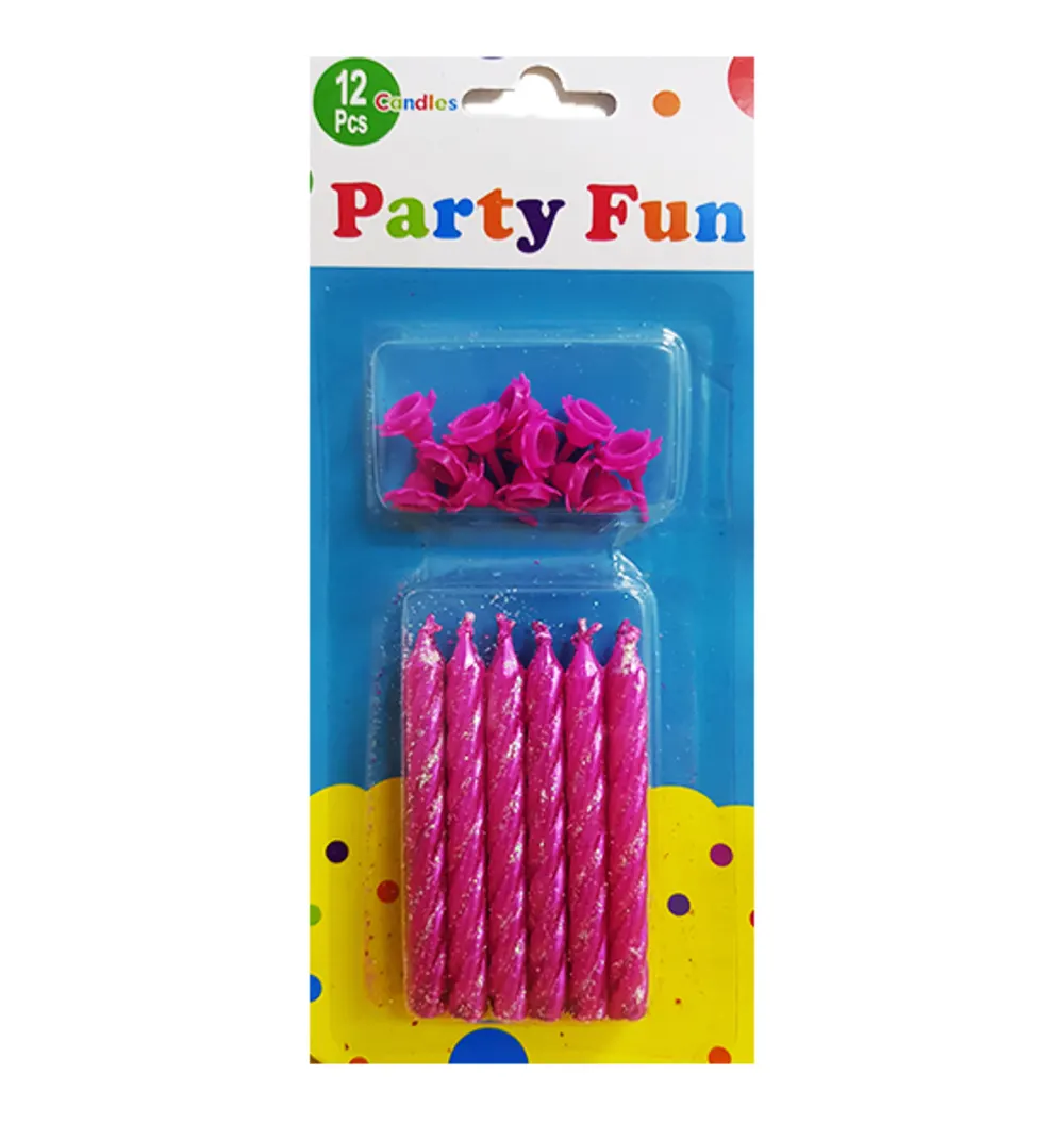 Colored birthday candles 2.