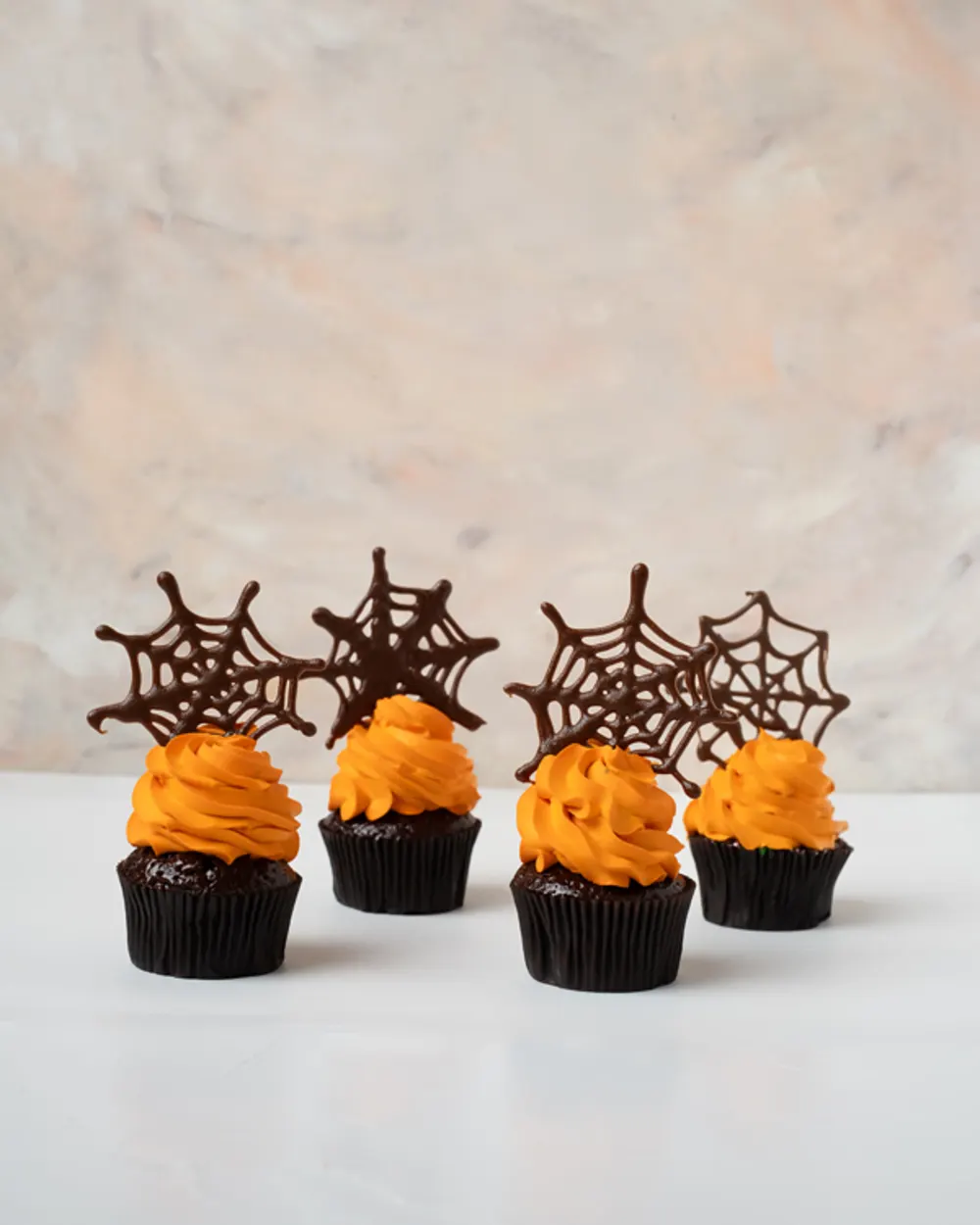 Spider Web on Cupcakes