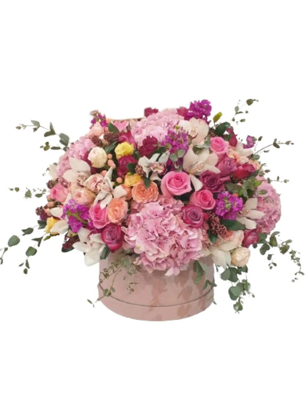 Pink, Purple and Fuschia in a Box