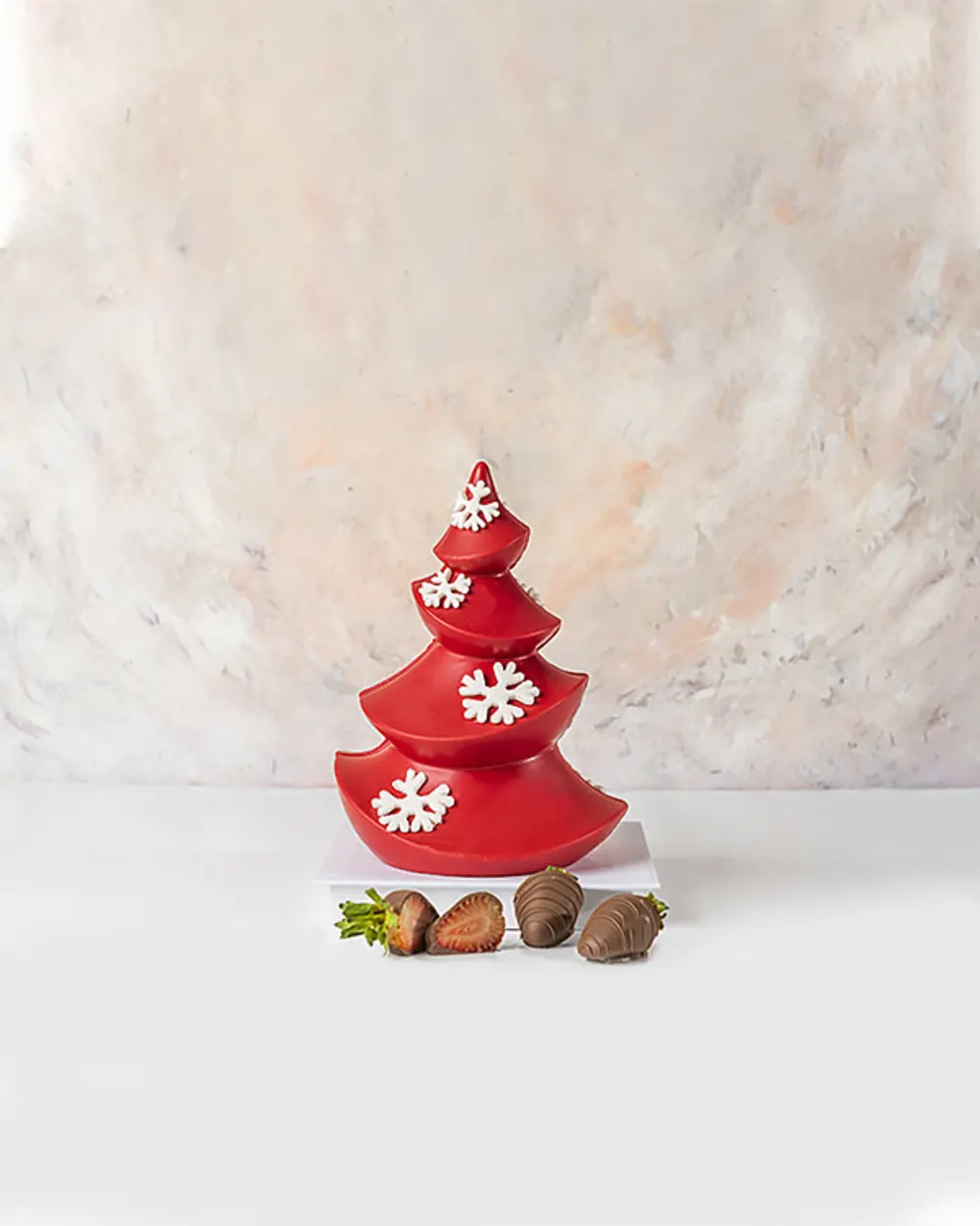 Red Chocolate Christmas Tree  by NJD