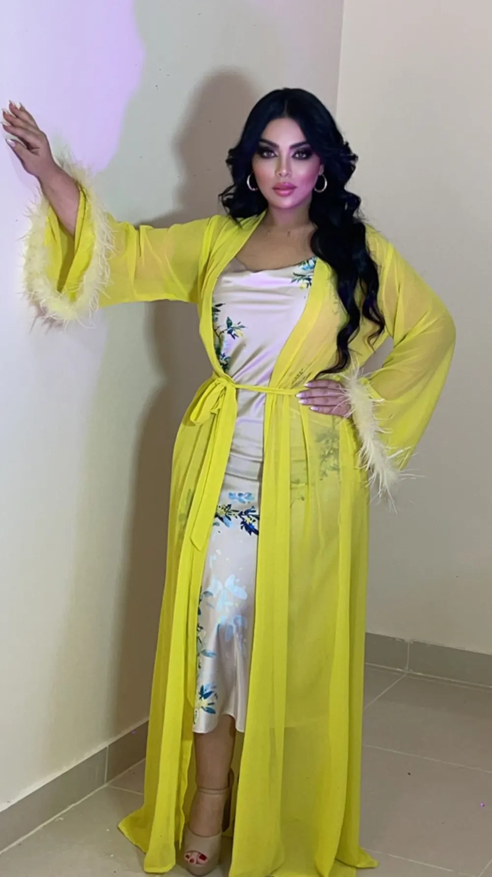 Silk satin nightgown