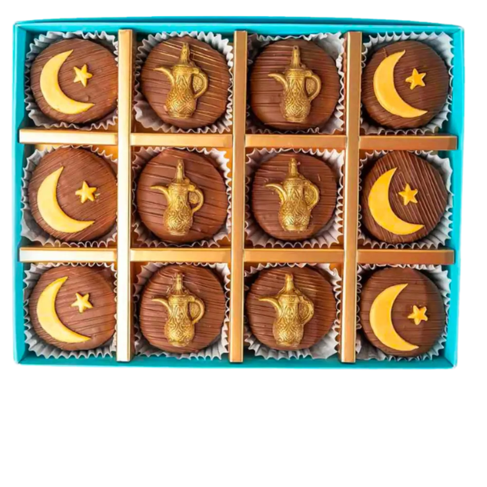 Ramadan Theme Chocolate covered Cake bites by NJD