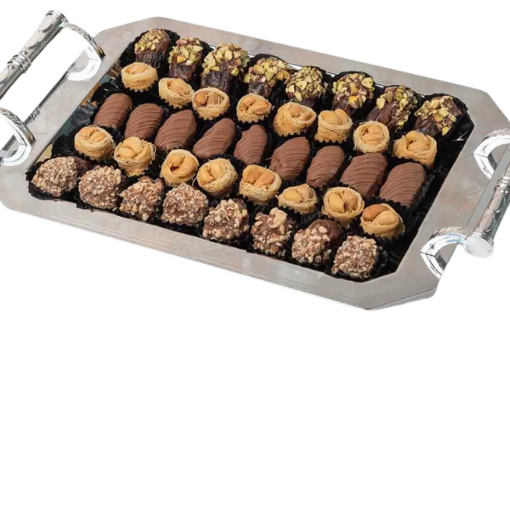 Dates and Baklawa Platter by NJD