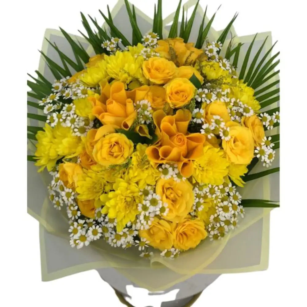 Yellow roses bouquet