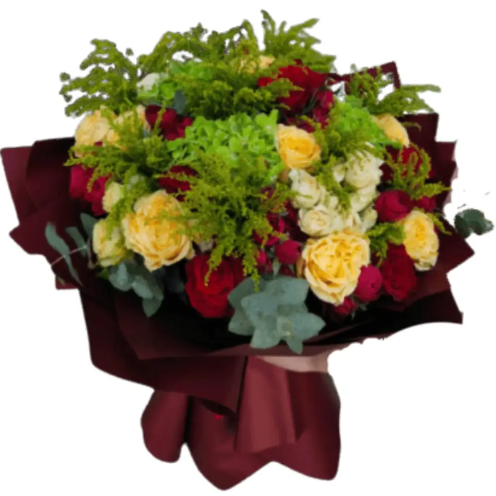 Yellow and Red Mix Bouquet